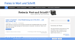 Desktop Screenshot of freies-in-wort-und-schrift.info