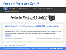 Tablet Screenshot of freies-in-wort-und-schrift.info